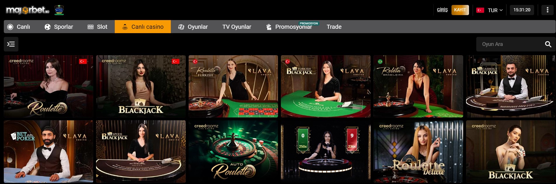 Majorbet Casino Oyunu